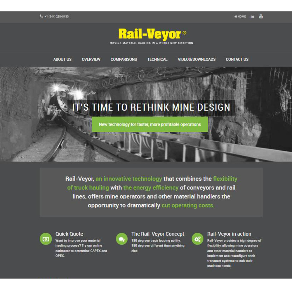 Rail-Veyor website redesign